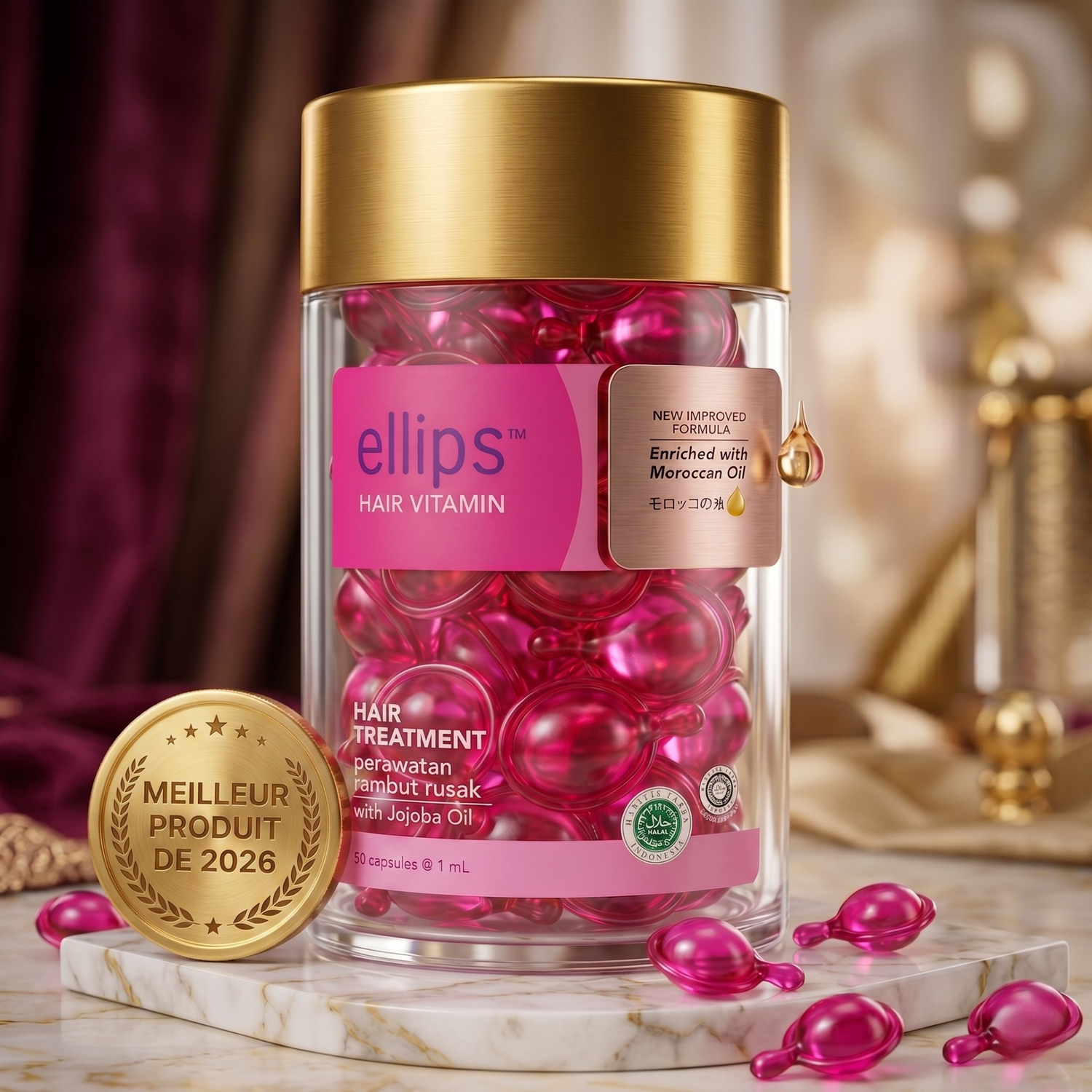 SOVYA Cure Rose - Élixir Réparation & Anti-Casse (Jojoba)